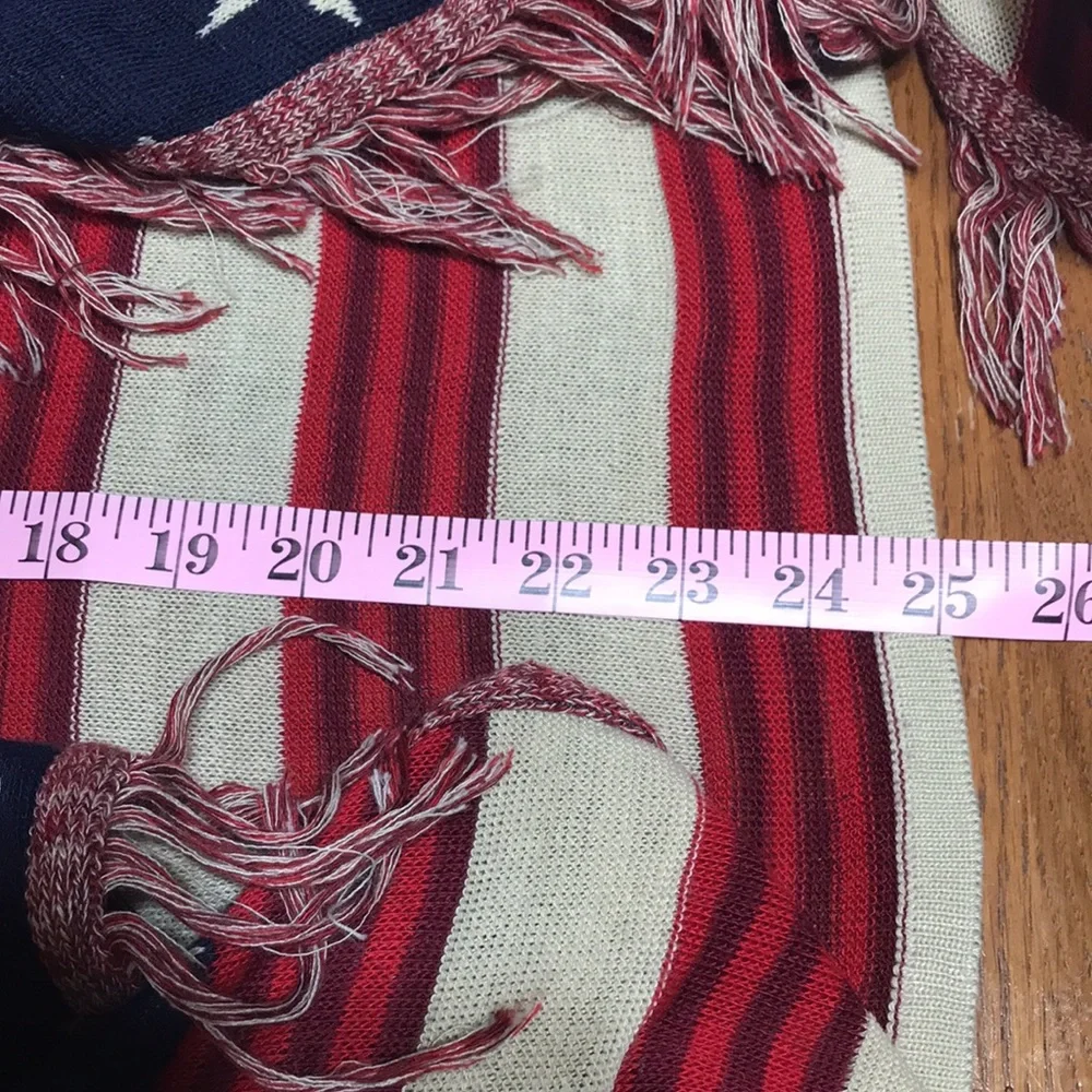 Patriotic Flag Themed sweater vest/tunic size S - Picture 10 of 10